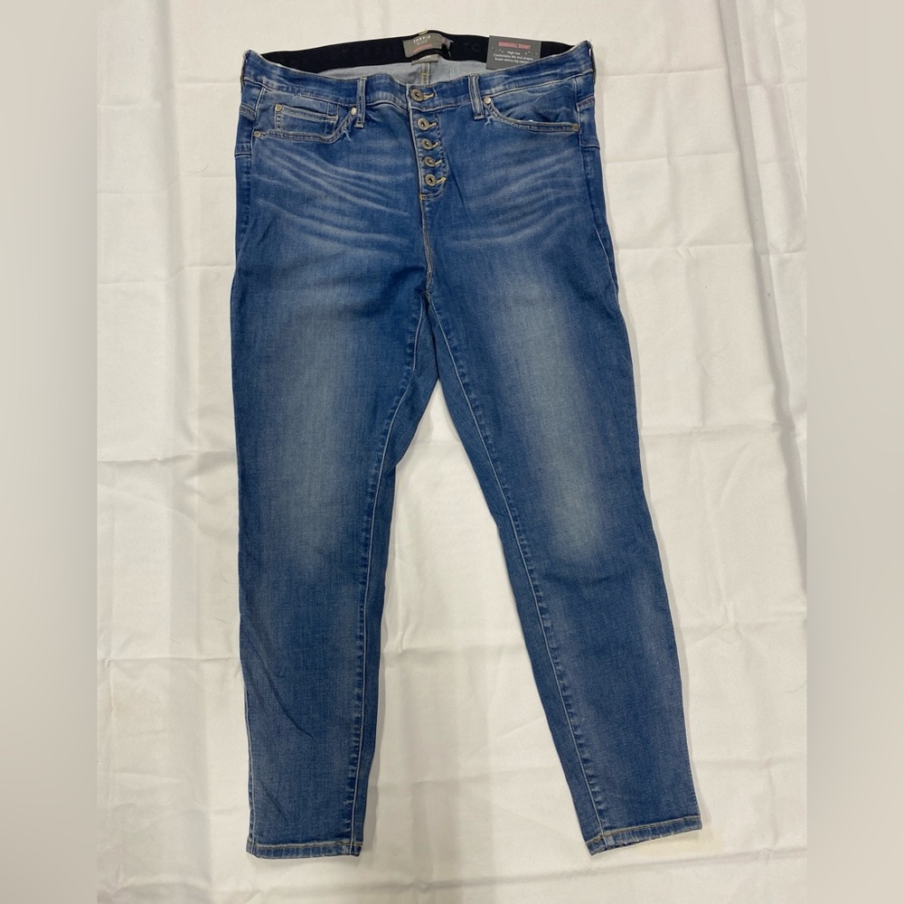NWT torrid Vintage Wash Skinny Button-Fly Jeans 18R